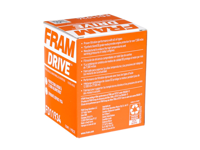 FRAM Drive™ Oil Filter 4 FRAM Drive™ Oil Filter