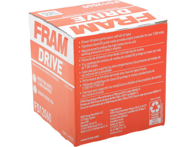 FRAM Drive™ Oil Filter 3 FRAM Drive™ Oil Filter