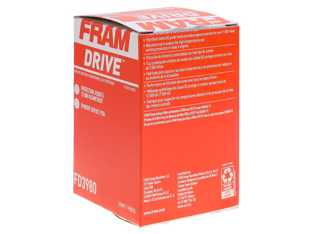 FRAM Drive™ Oil Filter 136 FRAM Drive™ Oil Filter