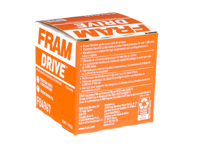 FRAM Drive™ Oil Filter 123 FRAM Drive™ Oil Filter