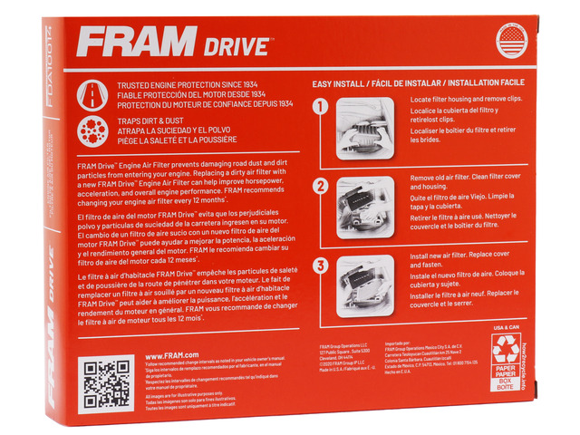 FRAM Drive™ Air Filter