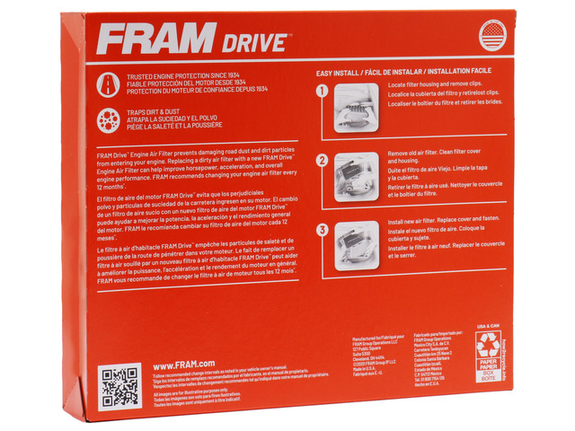 FRAM Drive™ Air Filter 4 FRAM Drive™ Air Filter
