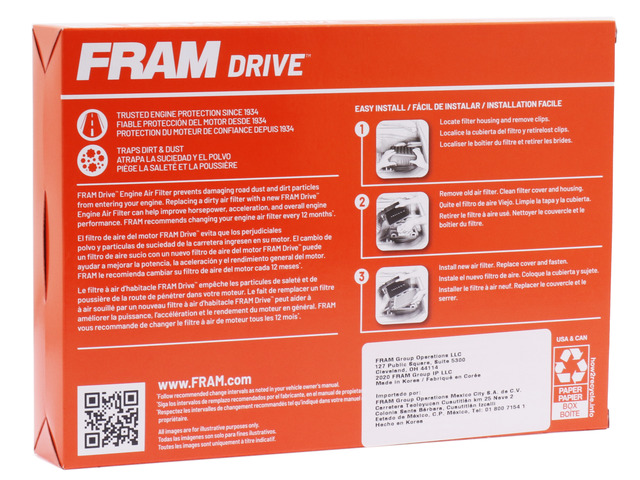 FRAM Drive™ Air Filter