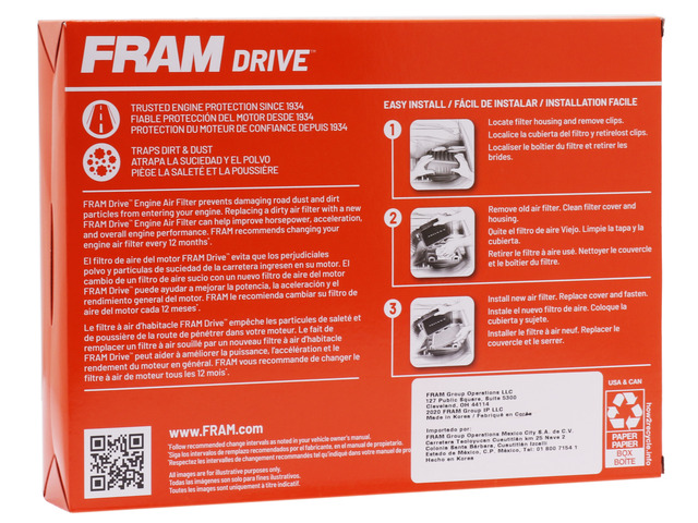 FRAM Drive™ Air Filter