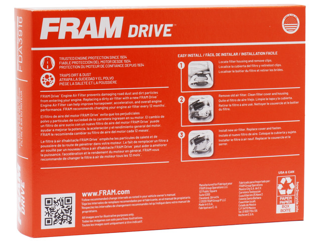 FRAM Drive™ Air Filter