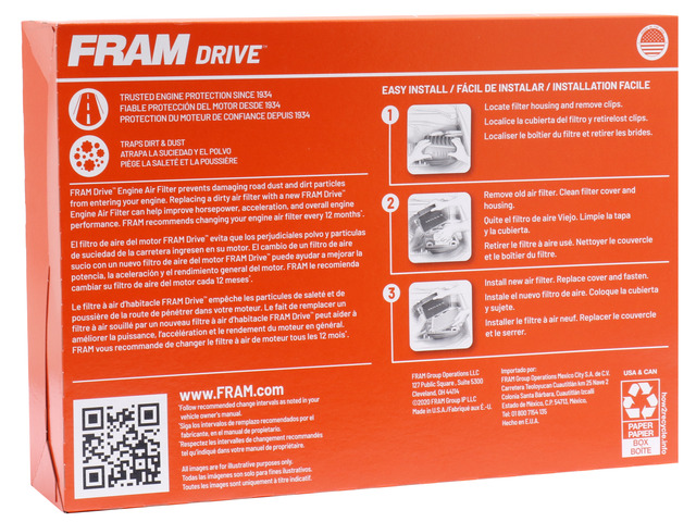 FRAM Drive™ Air Filter