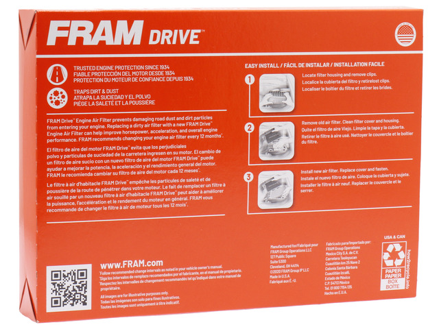 FRAM Drive™ Air Filter