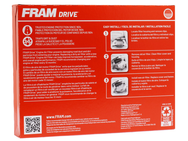 FRAM Drive™ Air Filter