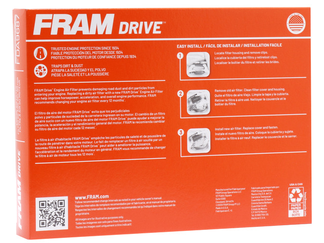 FRAM Drive™ Air Filter