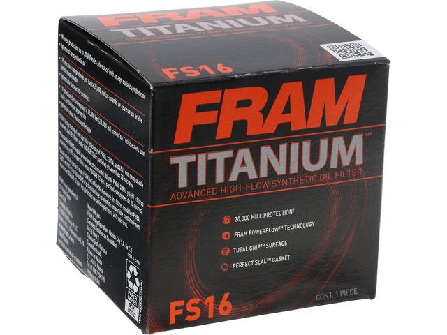 FRAM Titanium™ Oil Filter 1 FRAM Titanium™ Oil Filter