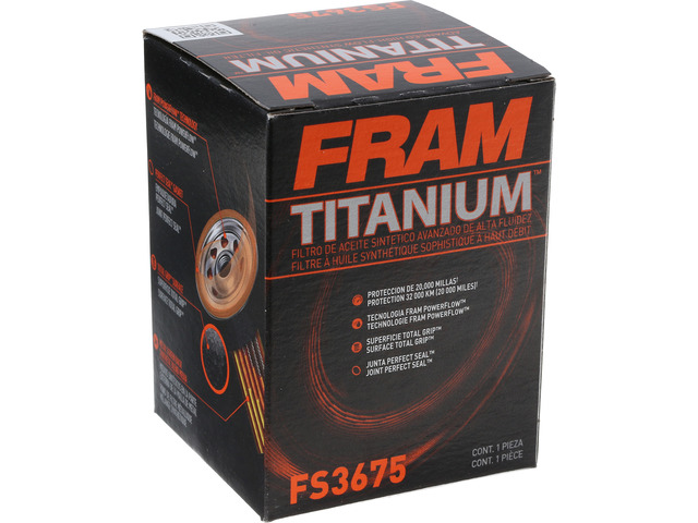 FRAM Titanium™ Oil Filter 3 FRAM Titanium™ Oil Filter