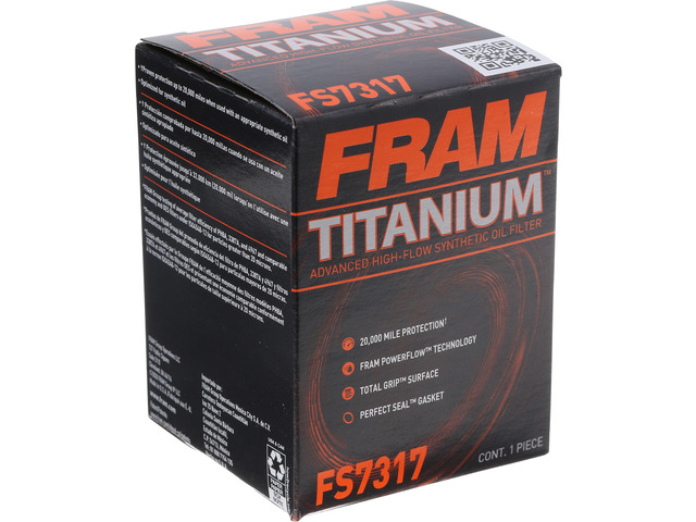 FRAM Titanium™ Oil Filter 1 FRAM Titanium™ Oil Filter