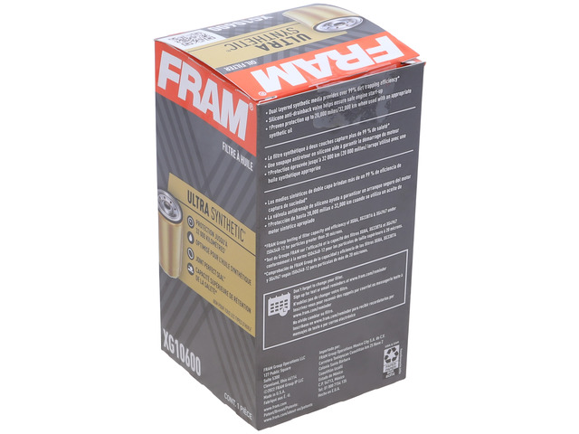 FRAM Ultra Synthetic® Oil Filter 4 FRAM Ultra Synthetic® Oil Filter