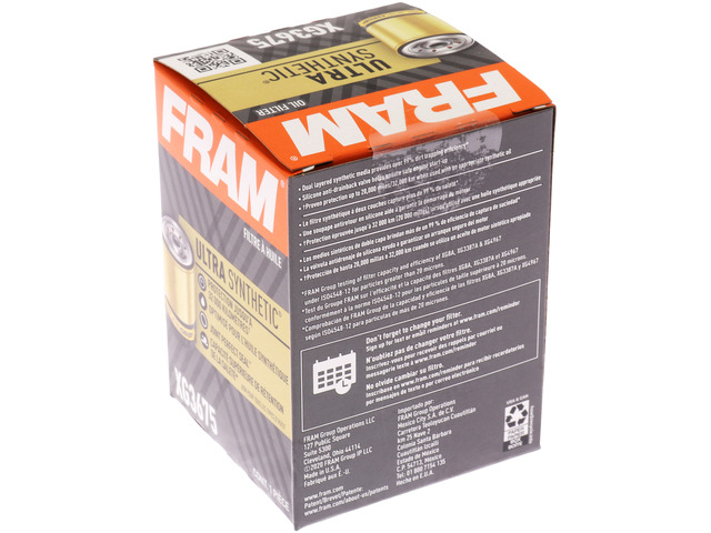 FRAM Ultra Synthetic® Oil Filter 3 FRAM Ultra Synthetic® Oil Filter