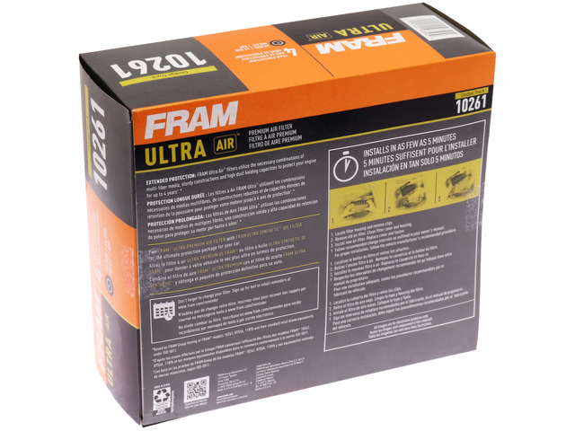 FRAM Ultra Air™ Air Filter 4 FRAM Ultra Air™ Air Filter