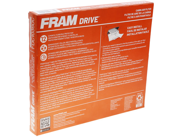 FRAM Drive™ Cabin Air Filter 4 FRAM Drive™ Cabin Air Filter