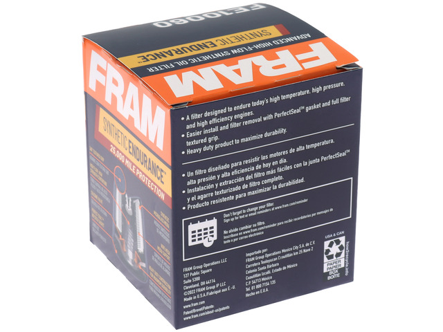 FRAM Synthetic Endurance™ Oil Filter 3 FRAM Synthetic Endurance™ Oil Filter