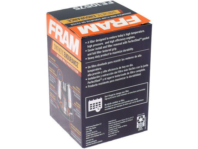 FRAM Synthetic Endurance™ Oil Filter 3 FRAM Synthetic Endurance™ Oil Filter