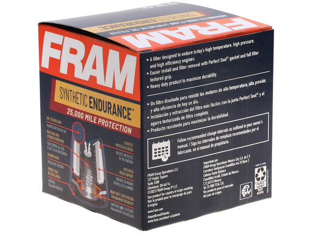 FRAM Synthetic Endurance™ Oil Filter 4 FRAM Synthetic Endurance™ Oil Filter