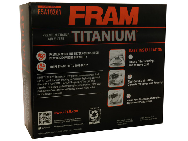 FRAM Titanium® Air Filter
