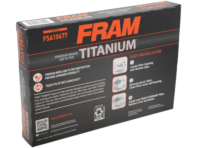 FRAM Titanium® Air Filter 4 FRAM Titanium® Air Filter