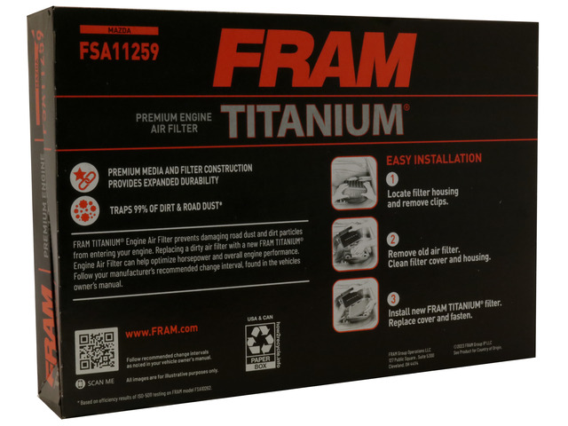 FRAM Titanium® Air Filter 4 FRAM Titanium® Air Filter