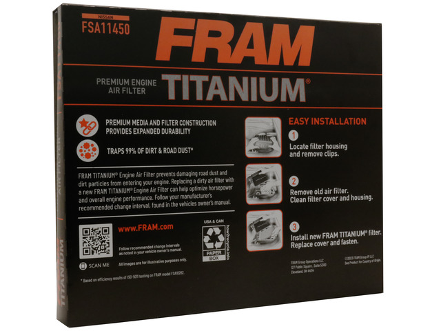 FRAM Titanium® Air Filter 4 FRAM Titanium® Air Filter