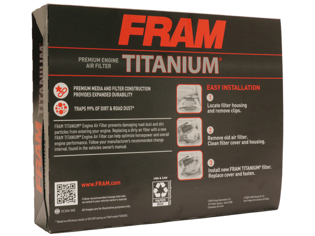 FRAM Titanium® Air Filter 4 FRAM Titanium® Air Filter
