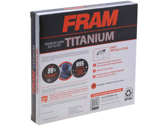 FRAM Titanium® Cabin Air Filter