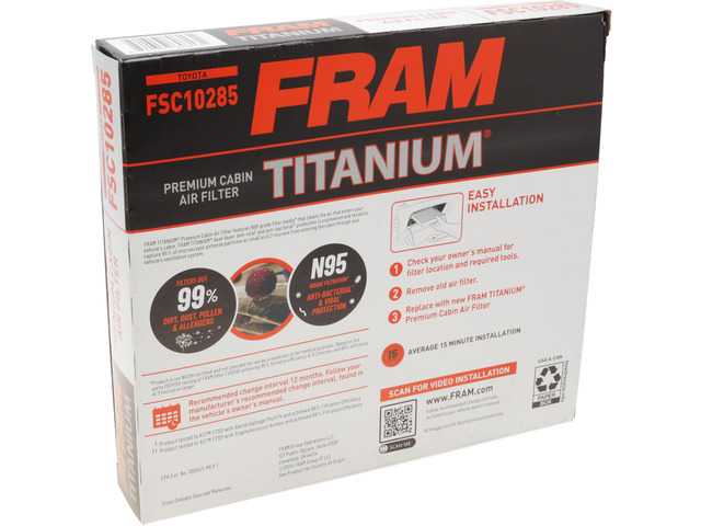 FRAM Titanium® Cabin Air Filter