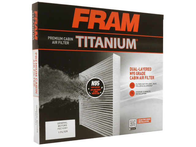 FRAM Titanium® Cabin Air Filter 1 FRAM Titanium® Cabin Air Filter