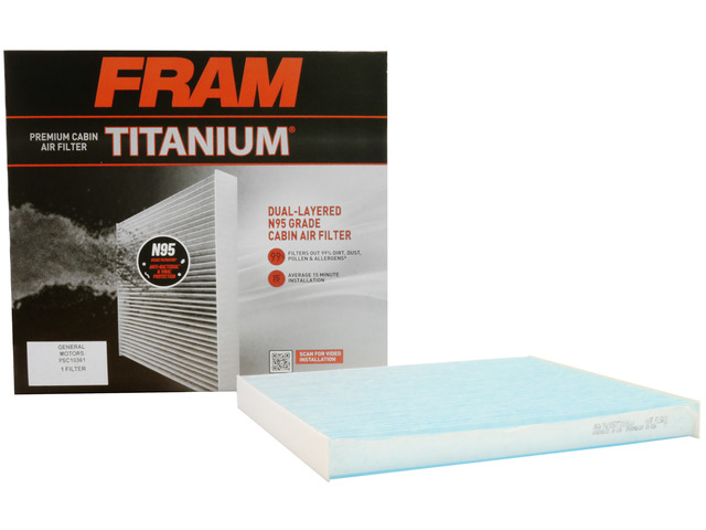 FRAM Titanium® Cabin Air Filter 5 FRAM Titanium® Cabin Air Filter