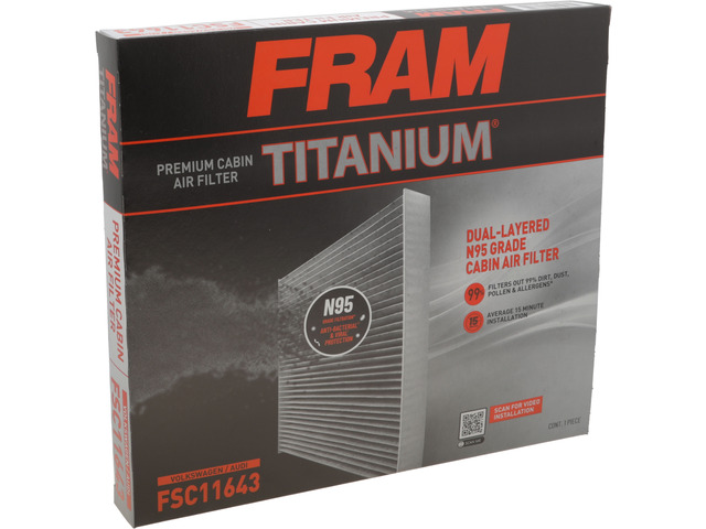 FRAM Titanium® Cabin Air Filter