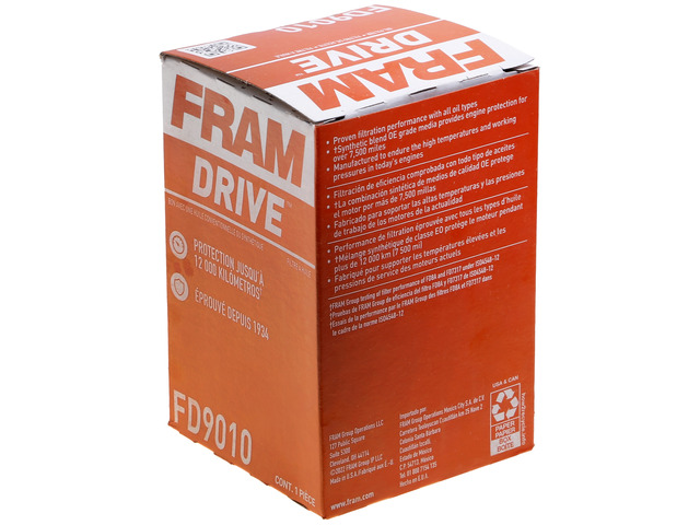 FRAM Drive™ Oil Filter 9 FRAM Drive™ Oil Filter